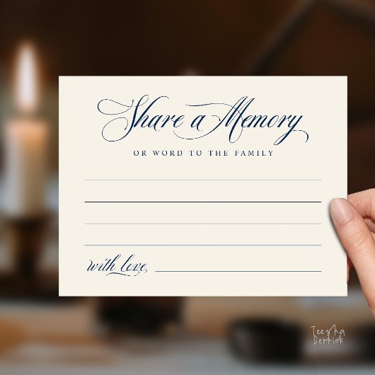 Postale Carte de souvenir de service funéraire