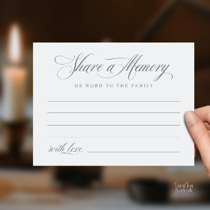 Postale Carte de souvenir de service funéraire