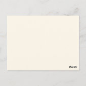 Postale Carte de souvenir de service funéraire (Dos)