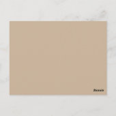 Postale Carte de souvenir de service funéraire (Dos)