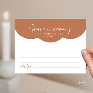 Postale Carte de souvenir de service funéraire, partager u