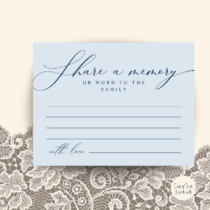 Postale Carte de souvenir de service funéraire, partagez u