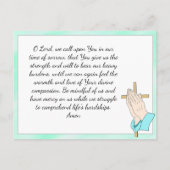 Postale Carte de souvenir pour les funérailles ou les cons (Dos)