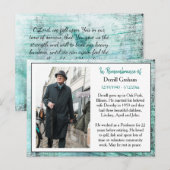 Postale Carte de souvenir pour les funérailles ou les cons (Devant / Derrière)