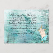 Postale Carte de souvenir pour les funérailles ou les cons (Dos)