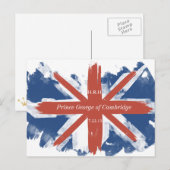 Postale Carte de souvenir Prince George de Cambridge (Devant / Derrière)