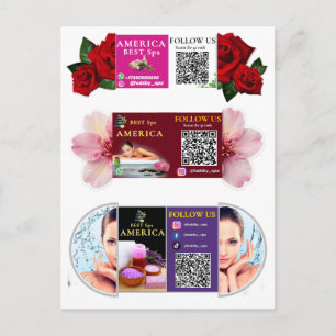 Postale Carte de Spa Luxueux – Design élégant avec un r ro