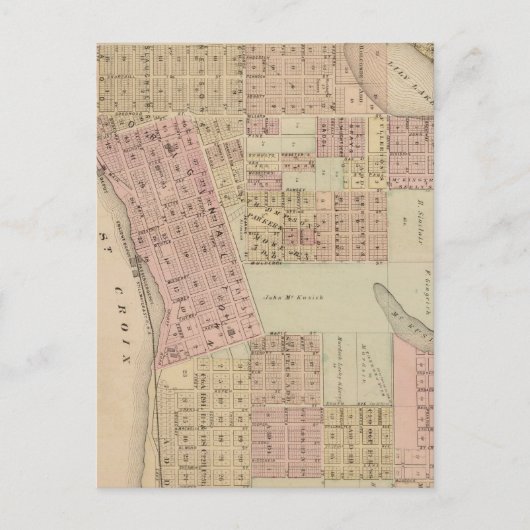 Postale Carte de Stillwater, comté de Washington, Minnesot (Devant)