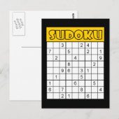 Postale Carte de Sudoku (Devant / Derrière)