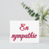Postale Carte de sympathie (Debout devant)