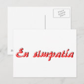 Postale Carte de sympathie (Devant / Derrière)