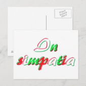 Postale Carte de sympathie (Devant / Derrière)