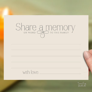 Postale Carte de sympathie de service funéraire pour parta