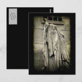 Postale Carte de sympathie funéraire de douleur et de doul (Devant / Derrière)