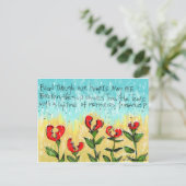 Postale Carte de sympathie réfléchie et créative (Debout devant)