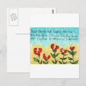 Postale Carte de sympathie réfléchie et créative (Devant / Derrière)