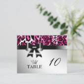 Postale Carte de table 311 Bowlicious Hot Pink Leopard (Debout devant)