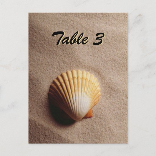 Postale Carte de table Beach Serenity (Devant)