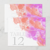 Postale Carte de table Bliss Bliss pour papillon d'aquarel (Devant / Derrière)