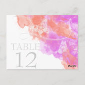 Postale Carte de table Bliss Bliss pour papillon d'aquarel (Dos)