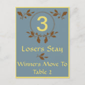 Postale Carte de table Bunco-Leaves Fall N° 3 (Devant)