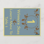 Postale Carte de table Bunco-Leaves Fall No 1 (Dos)