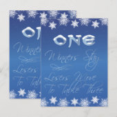 Postale Carte de table Bunco Wonderland n° 1 (Devant / Derrière)