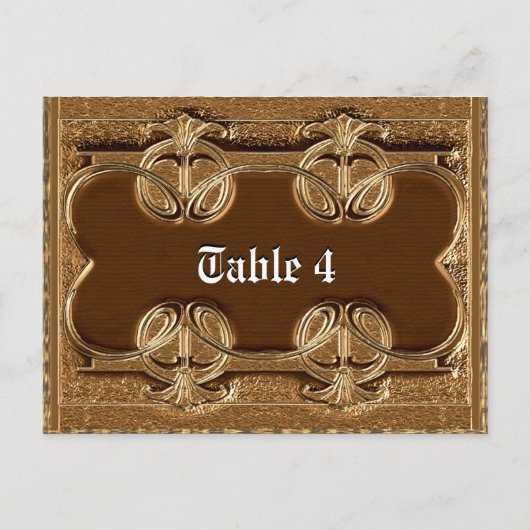Postale Carte de table Caumartin (Devant)