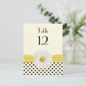 Postale Carte de table Daisy Polka Dot Special Occasion (Debout devant)