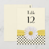 Postale Carte de table Daisy Polka Dot Special Occasion (Devant / Derrière)