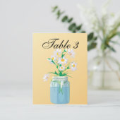 Postale Carte de table de marguerites d'été (Debout devant)