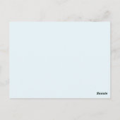Postale Carte de table de mariage sarcelle (Dos)