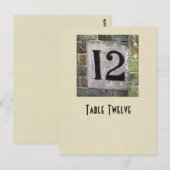 Postale Carte de table du numéro 12 de photo (Devant / Derrière)
