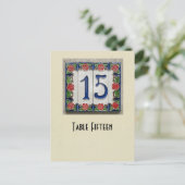 Postale Carte de table du numéro 15 de photo (Debout devant)