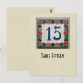 Postale Carte de table du numéro 15 de photo (Devant / Derrière)