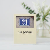 Postale Carte de table du numéro 21 de photo (Debout devant)
