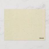 Postale Carte de table du numéro 21 de photo (Dos)