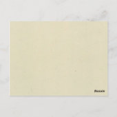 Postale Carte de table du numéro 7 de photo (Dos)