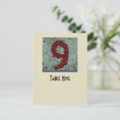 Postale Carte de table du numéro 9 de photo (Debout devant)