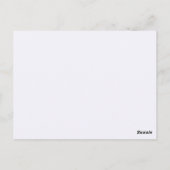 Postale Carte de table Dusty Mauve Peach Peony (Dos)