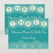 Postale Carte de table Fleurs Bunco #3 (Devant / Derrière)