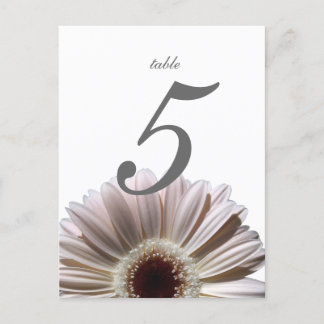 Postale Carte de table Gerbera Daisy/Mariage
