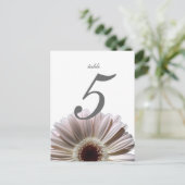 Postale Carte de table Gerbera Daisy/Mariage (Debout devant)