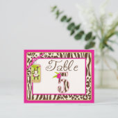 Postale Carte de table Jungle Monkey et Posters de animaux (Debout devant)
