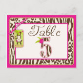 Postale Carte de table Jungle Monkey et Posters de animaux (Devant)