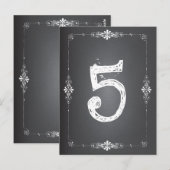 Postale Carte de table Mariage de tableau (Devant / Derrière)