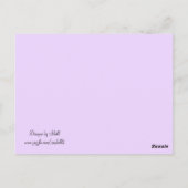 Postale Carte de table pour occasion spéciale Vignes Viole (Dos)