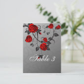 Postale Carte de table Rose enchantée (Debout devant)