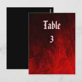 Postale Carte de table Rose gothique (Devant / Derrière)