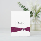 Postale Carte de table ruban de Bourgogne (Debout devant)